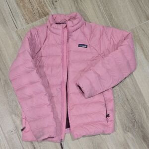 Patagonia Youth Pink Puffer Coat Size XL